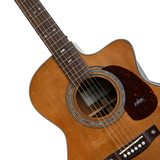 SAGA A1GCRE All Solid Grand Concert Acoustic Electric with hard case