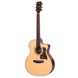 Saga G100C Solid Top Folk Cutaway Acoustic-Electric Guitar