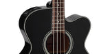 Takamine GB30 Series AC/EL Bass Guitar with Cutaway in Black Gloss Finish