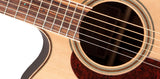 Takamine G90 Series Left Hand AC/EL Guitar with Cutaway in Natural gloss