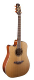 Takamine Pro Series 3 Left Handed Dreadnought AC/EL Guitar with Cutaway in Natural Satin Finish