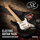 SX SC Electric Guitar - Black