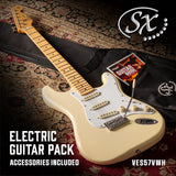 SX SC Electric Guitar - White