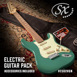 SX SC Electric Guitar - Green