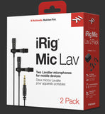 IRIG MIC Dual Lapel Clip on Microphone