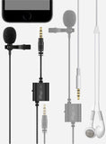 IRIG MIC Dual Lapel Clip on Microphone