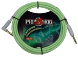 Pig Hog "Glow in the Dark" Instrument Cable 10ft Right Angle