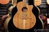 Cole Clark CCTL2EC-BLBL-HUM Thinline 2 Grand Auditorium HUM Acoustic Electric - Blackwood