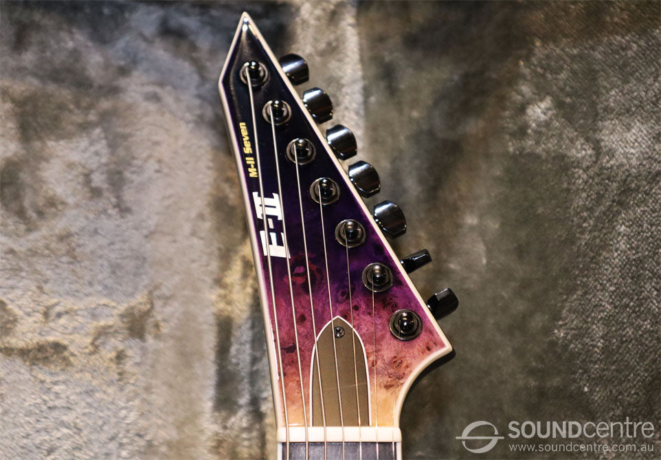 ESP E-II M-II 7 NT 7 String - Purple Natural Fade