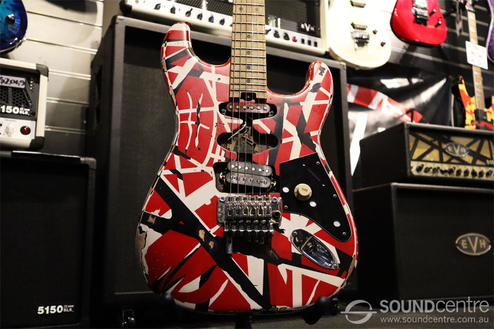 EVH Striped Series Red, White and Black at Sound Centre Perth