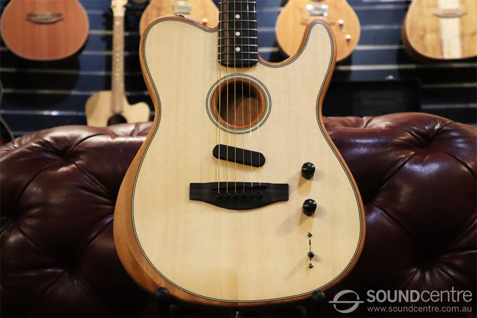 Fender American Acoustasonic Telecaster Acoustic Electric Guitar - Natural