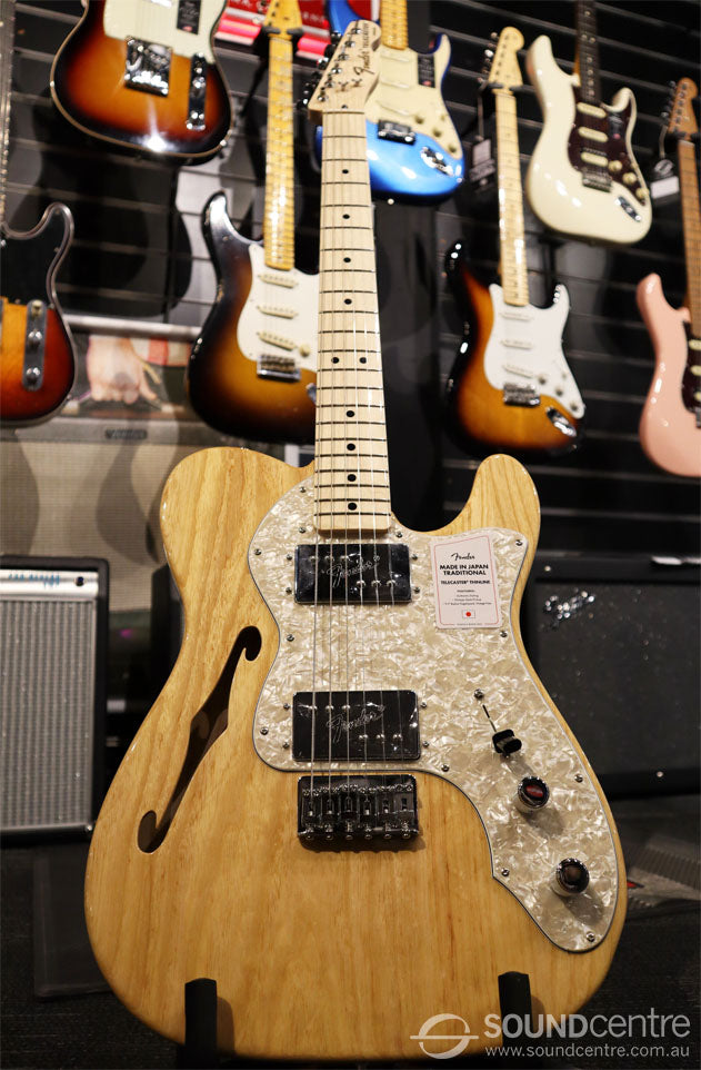 Fender Made In Japan Traditional 70s Telecaster Thinline - Natural