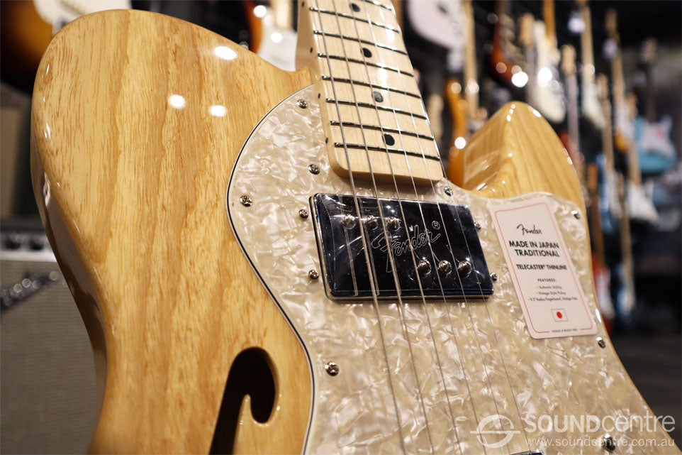 Fender Made In Japan Traditional 70s Telecaster Thinline - Natural