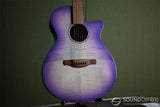 Ibanez AEG70 Acoustic Electric Guitar - Purple Iris Burst High Gloss