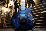 Ibanez Premium JEM77P Steve Vai Signature Guitar - Blue Floral Pattern