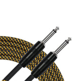 Kirlin IWC201BY Tweed Woven Guitar Cable - 10 Foot
