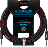 Ibanez SI20 20 Foot Woven Instrument Cable - Black/Red