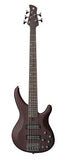 Yamaha TRBX505 Model 5 String Bass Guitar - Translucent Brown