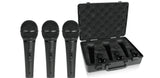 Behringer Ultravoice XM1800S Dynamic Cardioid Vocal Microphone 3 Pack