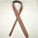 Colonial Leather 2" Upholstered Padded Guitar Strap - Tan Brown