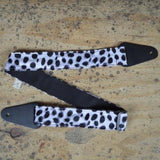 Colonial Leather Guitar Strap Animal Fur - Dalmation