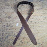Colonial Leather Guitar Strap - Soft Suede Brown