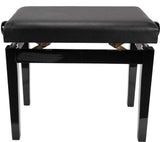 Crown Adjustable Piano Bench - Black