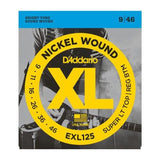 D'Addario EXL125 Nickel Wound Electric Guitar Strings Super Light Top/ Regular Bottom 9-46