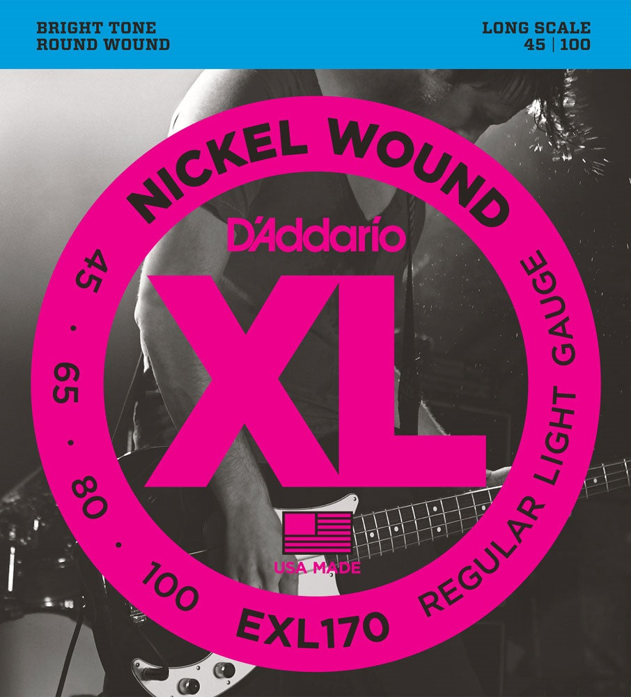 Daddario 45-100 EXL170 Nickel Wound Bass Strings
