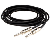 DiMarzio EP1618B 18 Foot Straight Jack to Jack Guitar Cable - Black