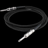 DiMarzio EP1710B 10 Foot Braided Straight Jack to Jack Guitar Cable - Black