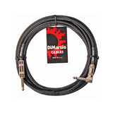 Dimarzio EP18 Professional 18 Foot Straight To Angled Instrument Cable - Black