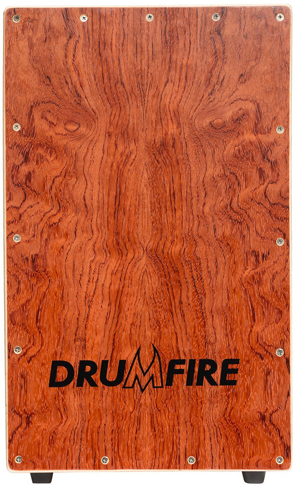 Drumfire Wooden Cajon with Bag - Yellow Rosewood