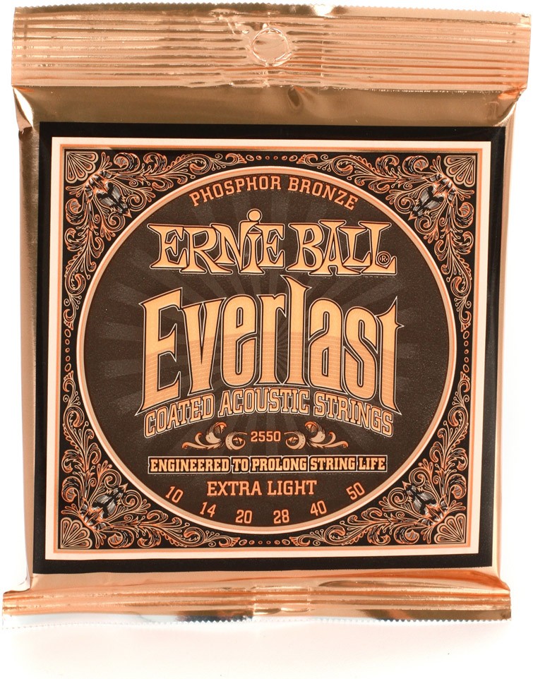 Ernie Ball 10-50 Everlast Coated Extra Light Phosphor Bronze Acoustic