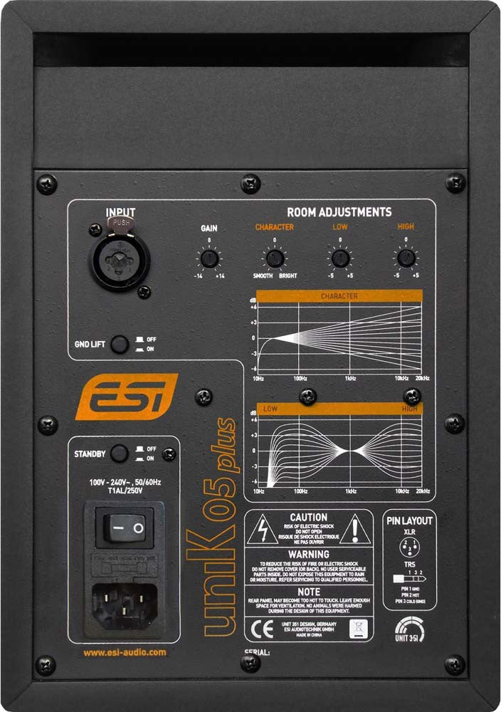 ESI uniK 05+ Professional Active Reference 5" Studio Monitor - Each