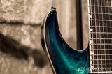 ESP E-II Horizon FR-7 7 String - Black Turquoise Burst