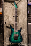 ESP E-II Horizon FR-7 7 String - Black Turquoise Burst