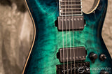 ESP E-II Horizon FR-7 7 String - Black Turquoise Burst