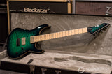 ESP E-II M-II NT Hipshot - Black Turquoise Burst