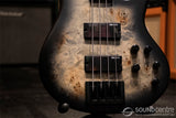 ESP LTD D-4 Poplar Burl - Black Natural Burst Satin