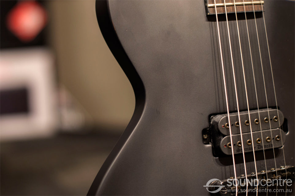 ESP LTD EC Black Metal Series Electric Guitar - Black Satin