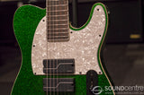 ESP LTD Stephen Carpenter Signature Tele 7 String Baritone Electric Guitar - Green Sparkle