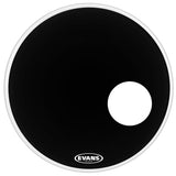 Evans Resonant EQ3 Black 22" Bass Drum Head