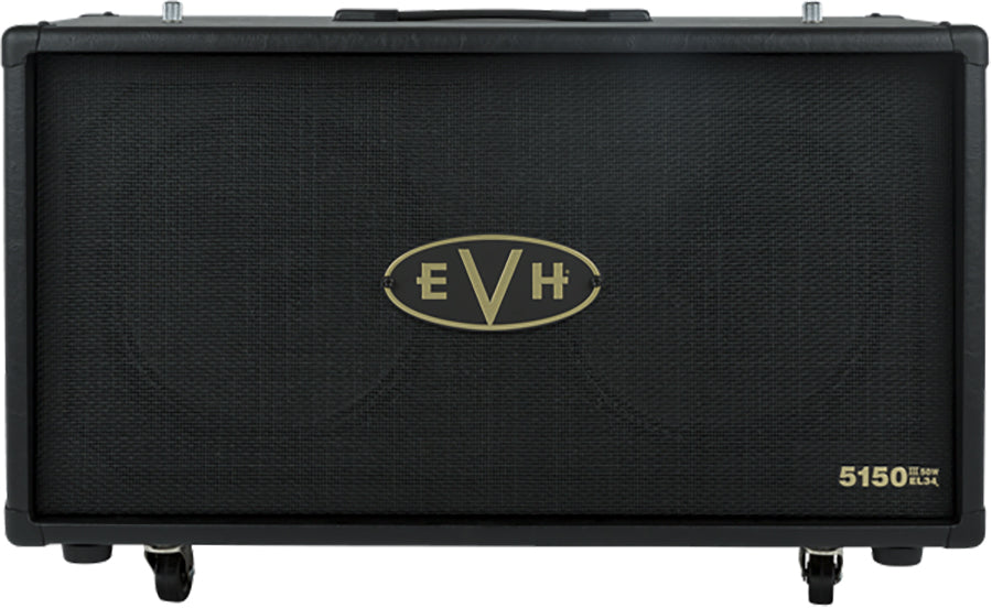 EVH 5150III EL34 2x12 Guitar Cabinet - Black and Gold