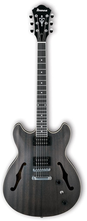 Ibanez Artcore AS53 Semi Hollow-Body Electric Guitar - Transparent Black Flat