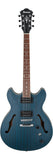 Ibanez Artcore AS53 Semi Hollow-Body Electric Guitar - Transparent Blue Flat