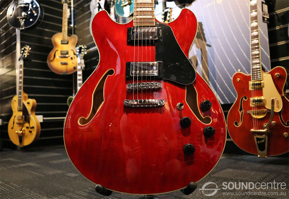 Ibanez Artcore AS73 Semi Hollow-Body Electric Guitar - Transparent Cherry Red