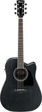 Ibanez AW84CE Artwood Acoustic Guitar - Weathered Black Open Pore