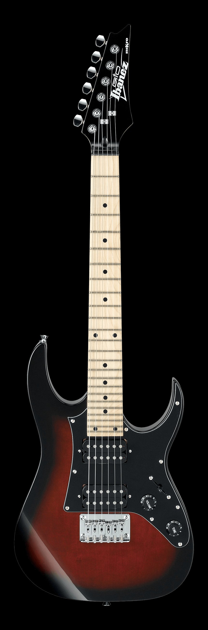 Ibanez GIO GRGM21M miKro Short Scale Electric Guitar - Walnut Sunburst