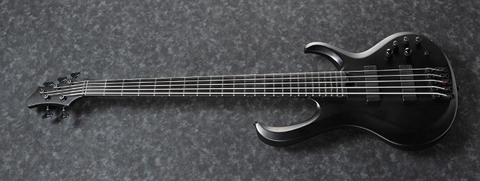 Ibanez Iron Label BTB625EX 5 String Bass - Black Flat